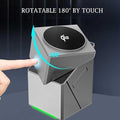 3 In 1 Magnetic Touch Rotating Wireless Charger