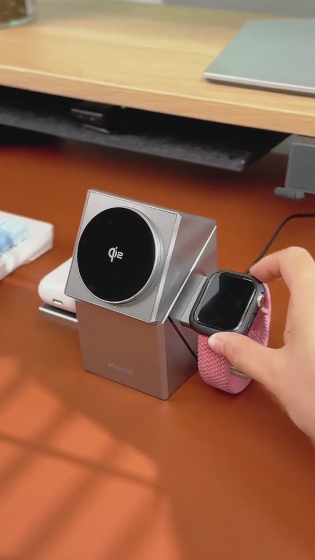 3 In 1 Magnetic Touch Rotating Wireless Charger